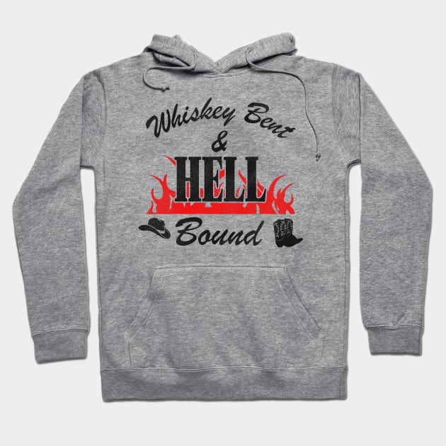 Whiskey Bent and Hell Bound Hoodie by darklordpug